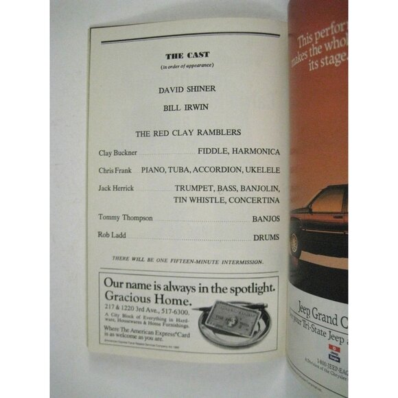 Fool Moon Playbill 1993 Richard Rogers Theatre David Shiner Bill Irwin Ramblers - Picture 5 of 6